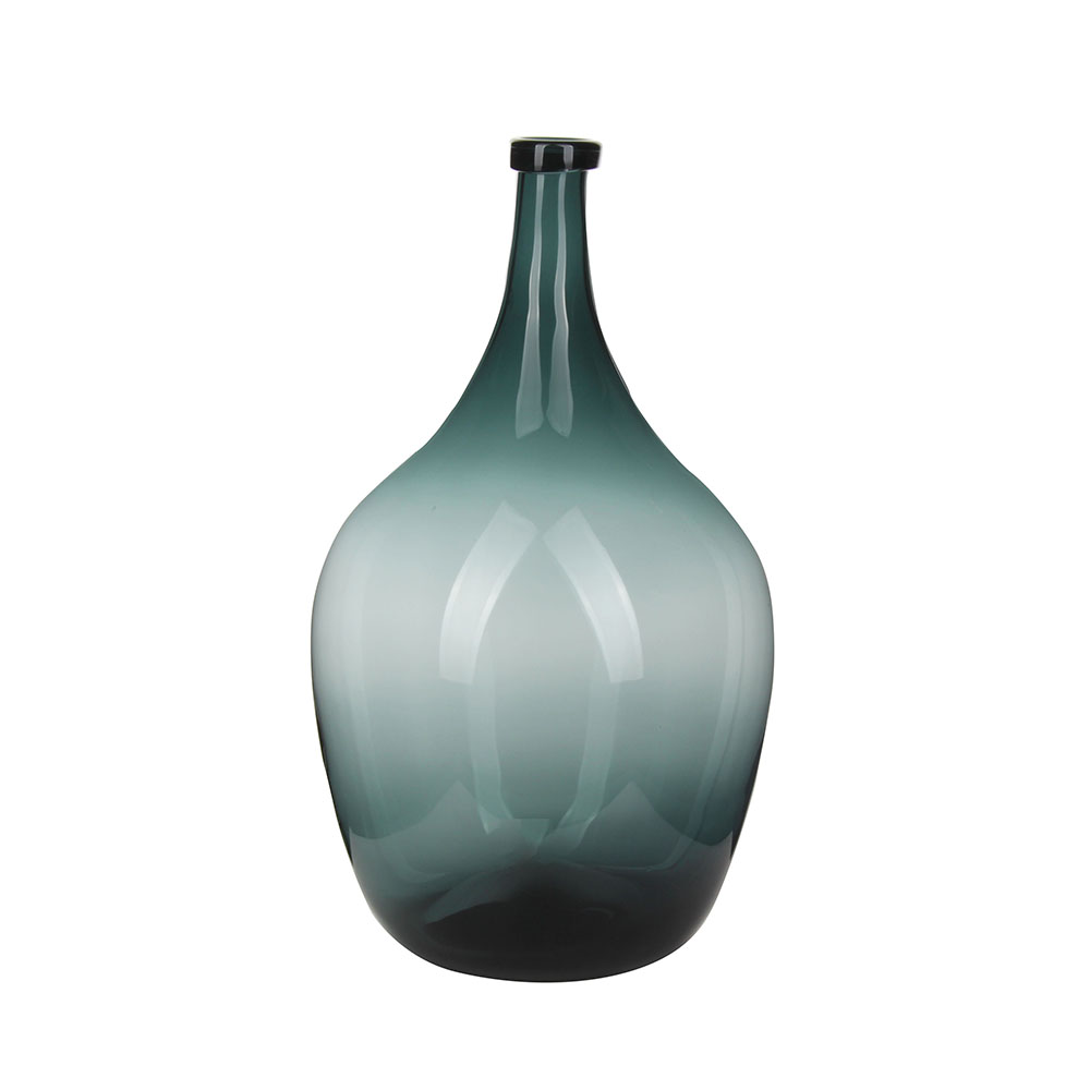 Elegant Long - Necked Glass Vase