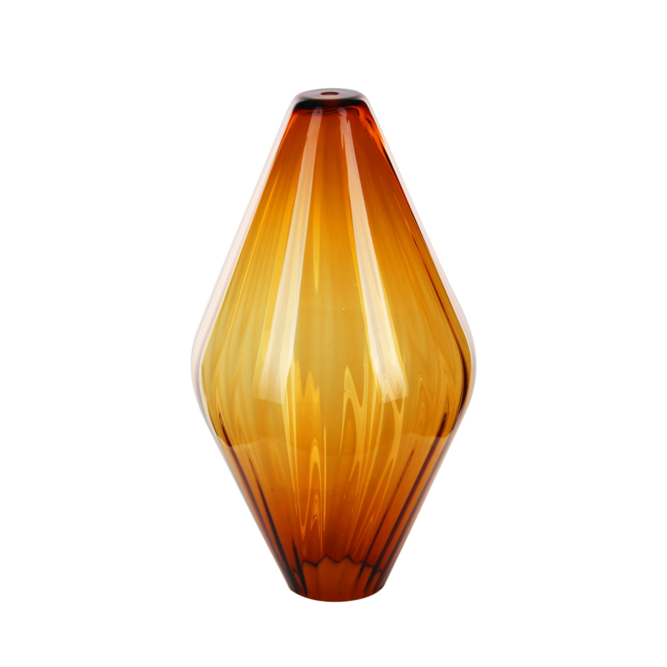 Graceful Prismatic Glass Vases