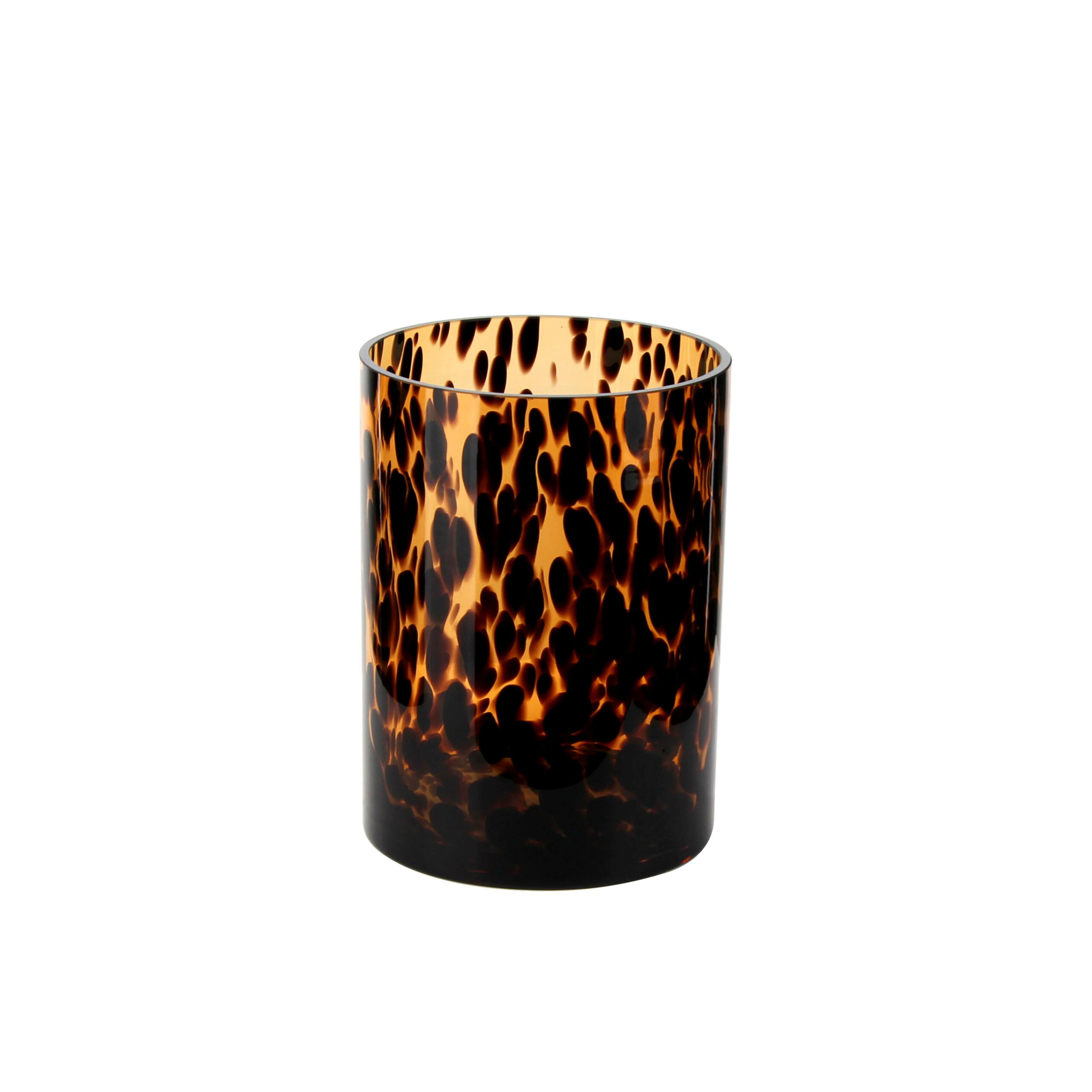 Wild - inspired Leopard Print Glass Vase