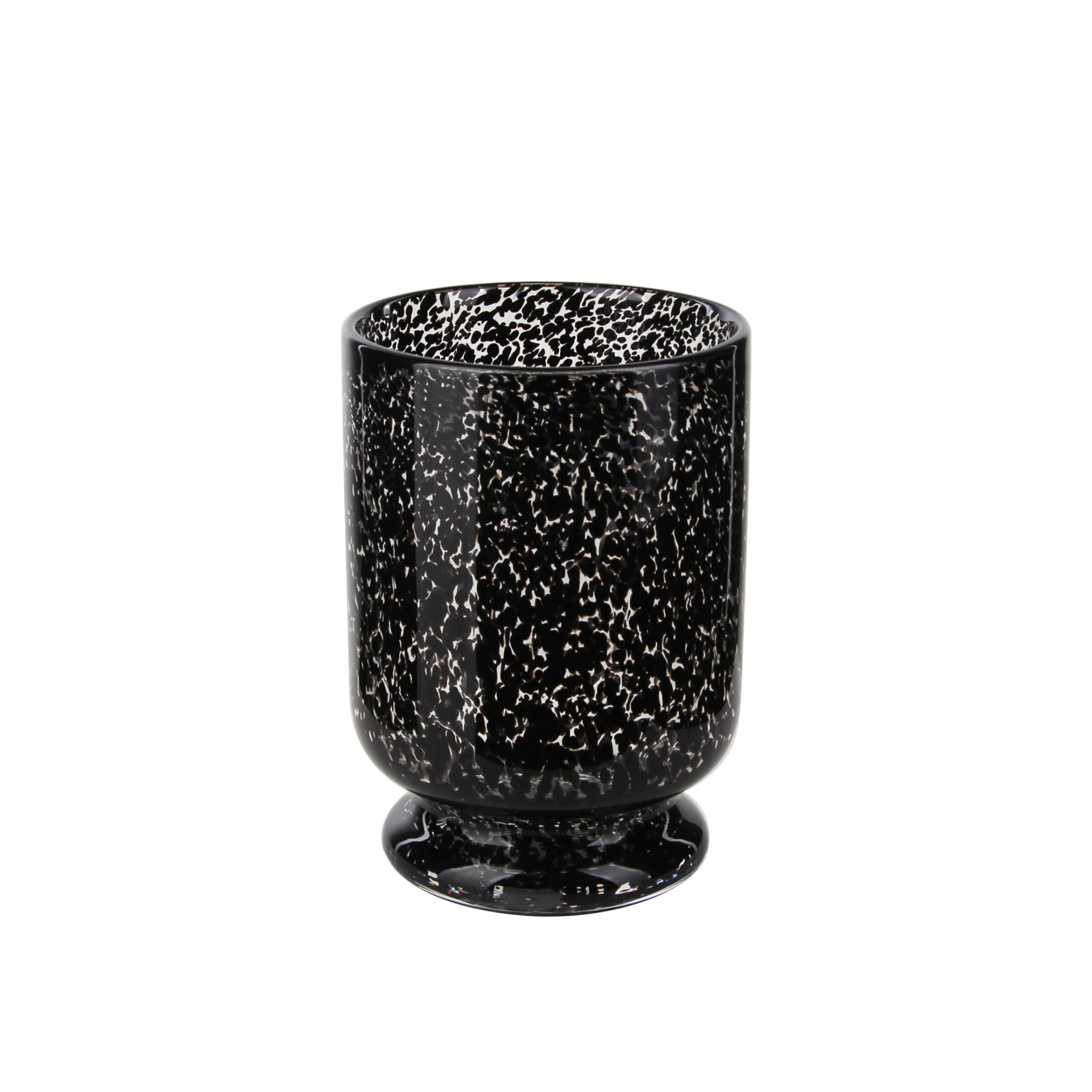 Sleek Black Leopard - print Vase
