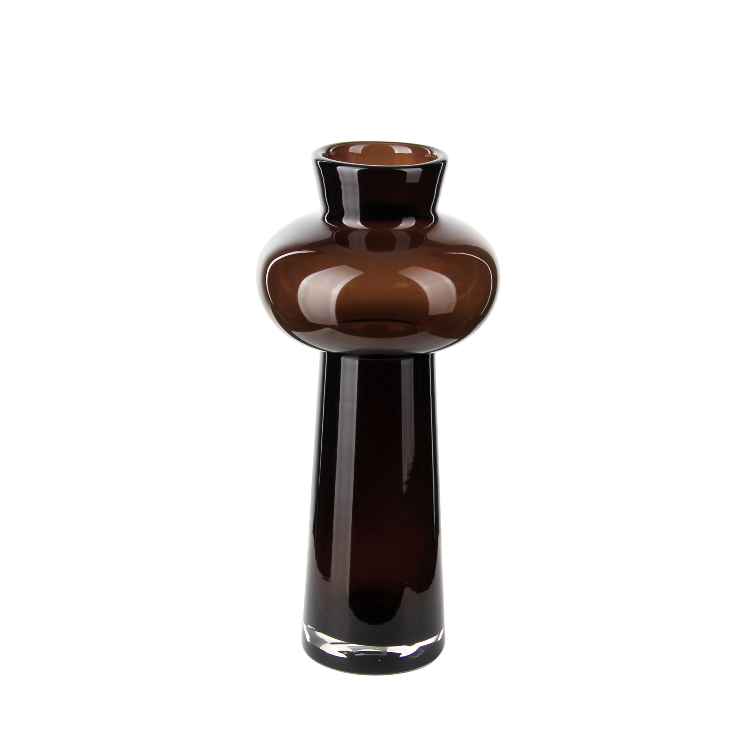 Amber - Toned Glass Vases