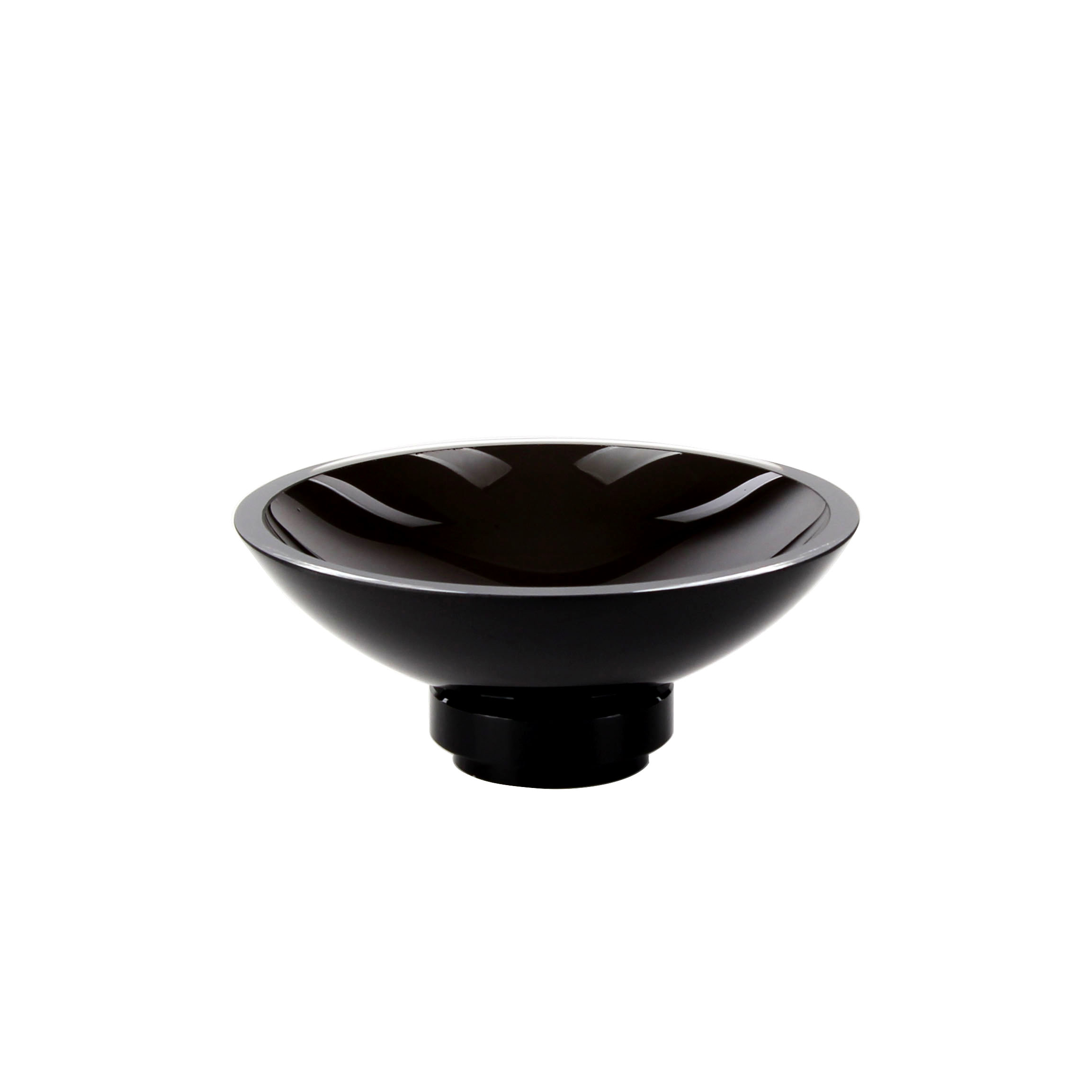 Stylish Black Glass Plate Set