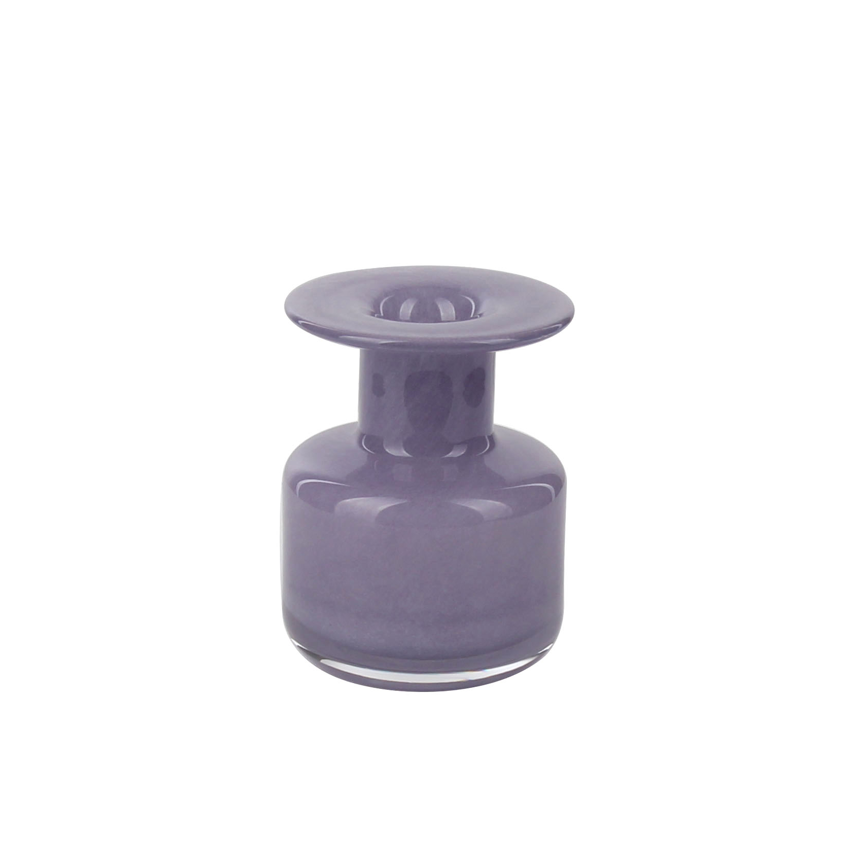 Elegant Purple Glass Vase - Add a Touch of Sophistication