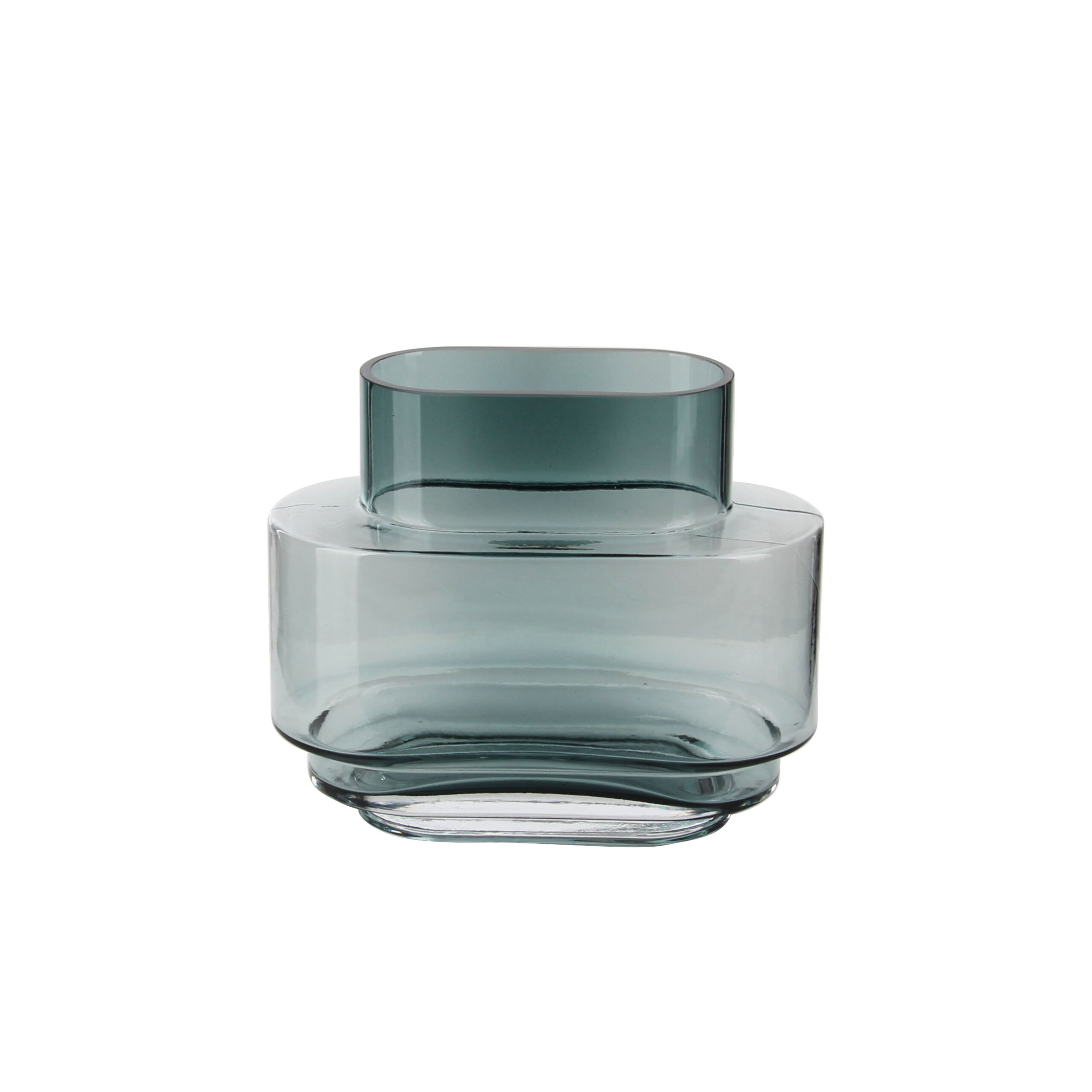 Elegant Forest - Green Glass Vase for Home Aesthetics