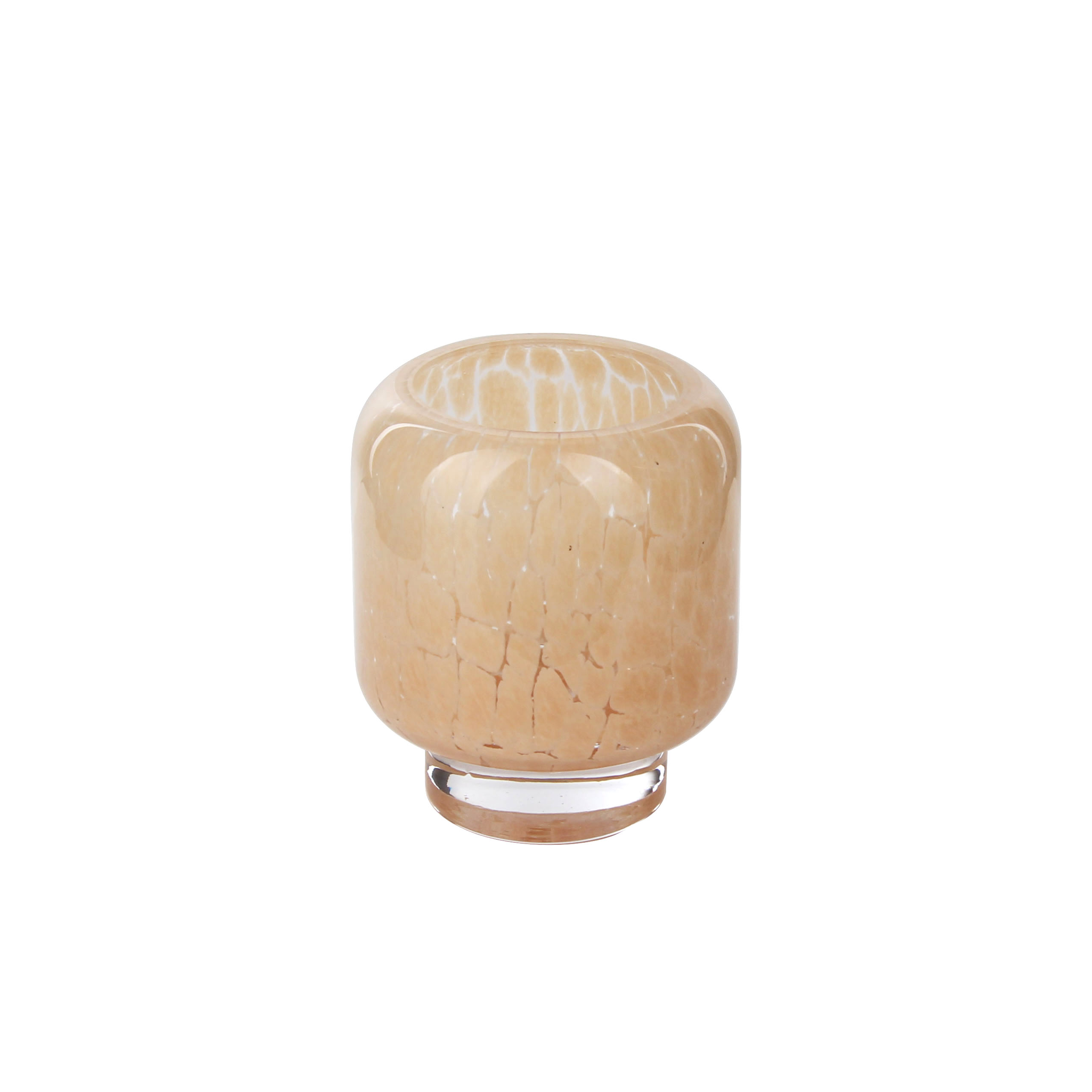 Charming Short Crackle - Effect Glass Candle Cup