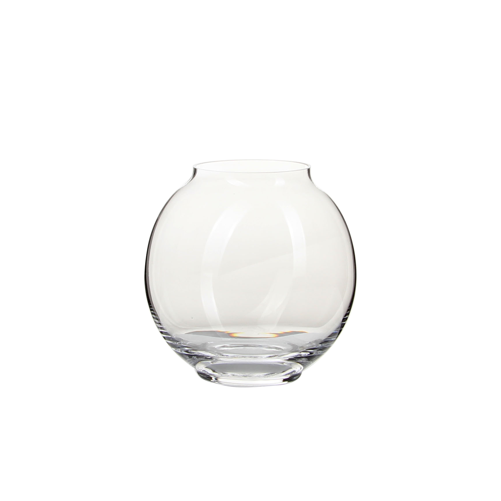 Elegant Transparent Globe - Shaped Glass Vase for Home Decor