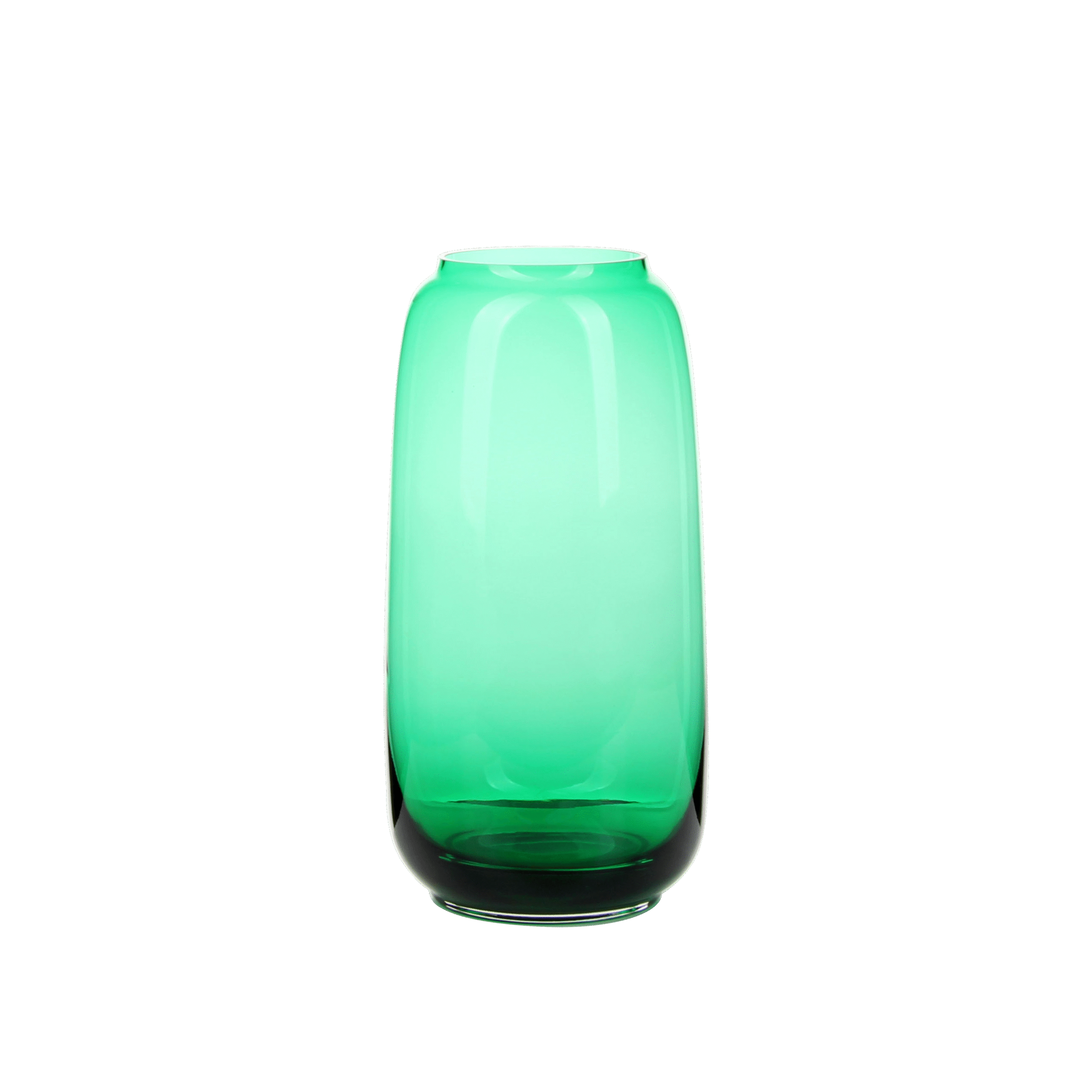 Stylish Green Glass Vase in Two Sizes for Home Enhancement