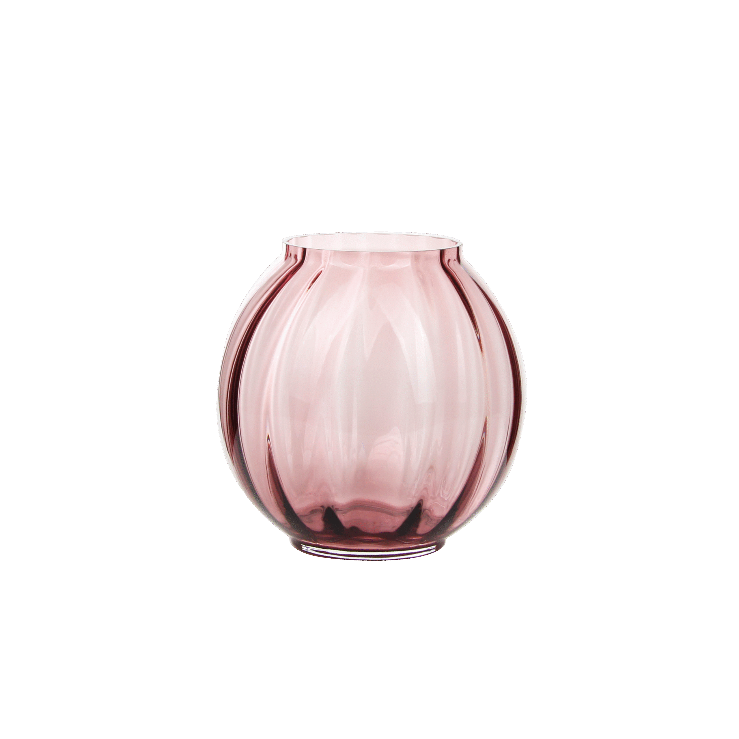 Elegance in Bloom: Gradient Rose Glass Vase Collection (2 Sizes)
