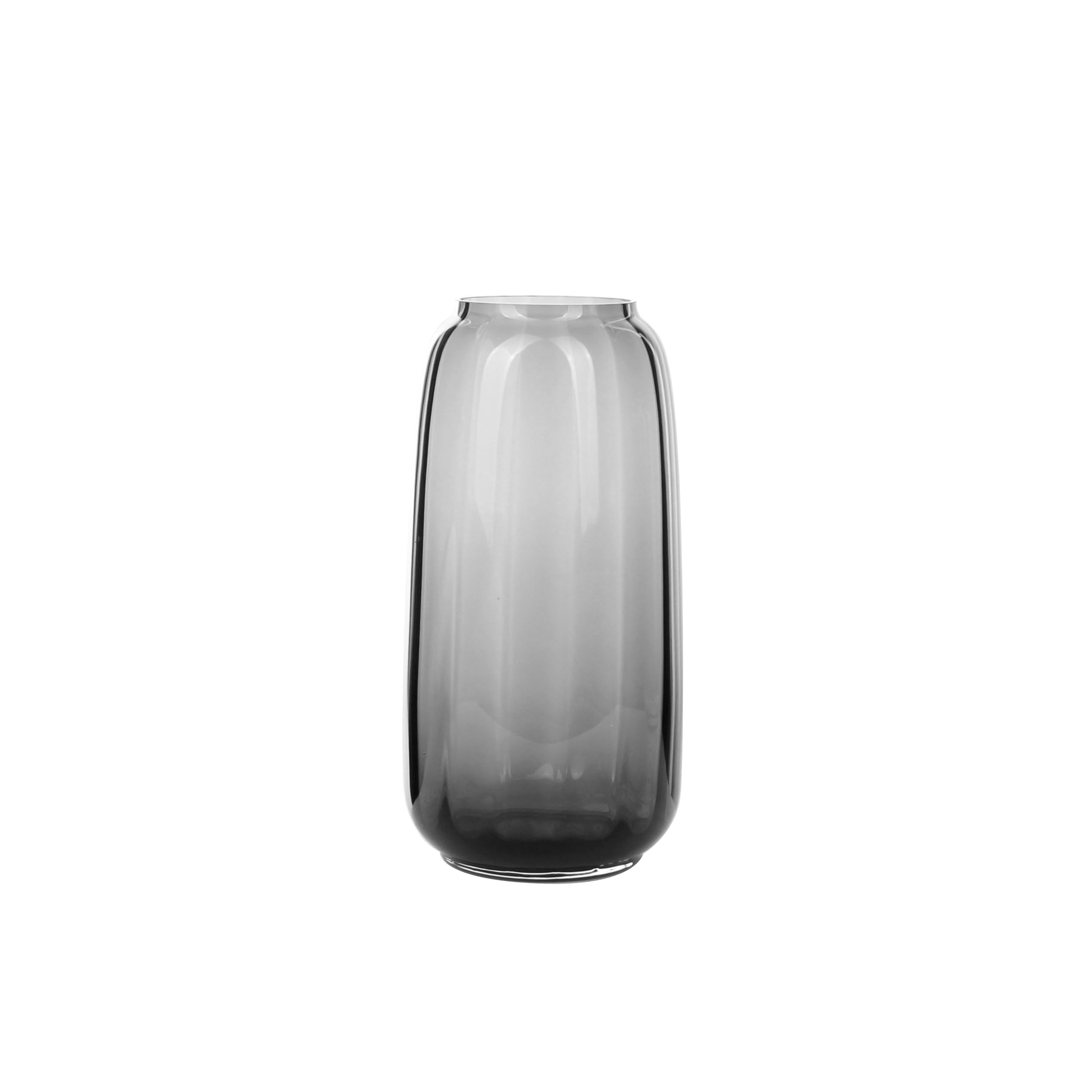 Sleek Monochrome Glass Vase - Timeless Elegance for Home Decor