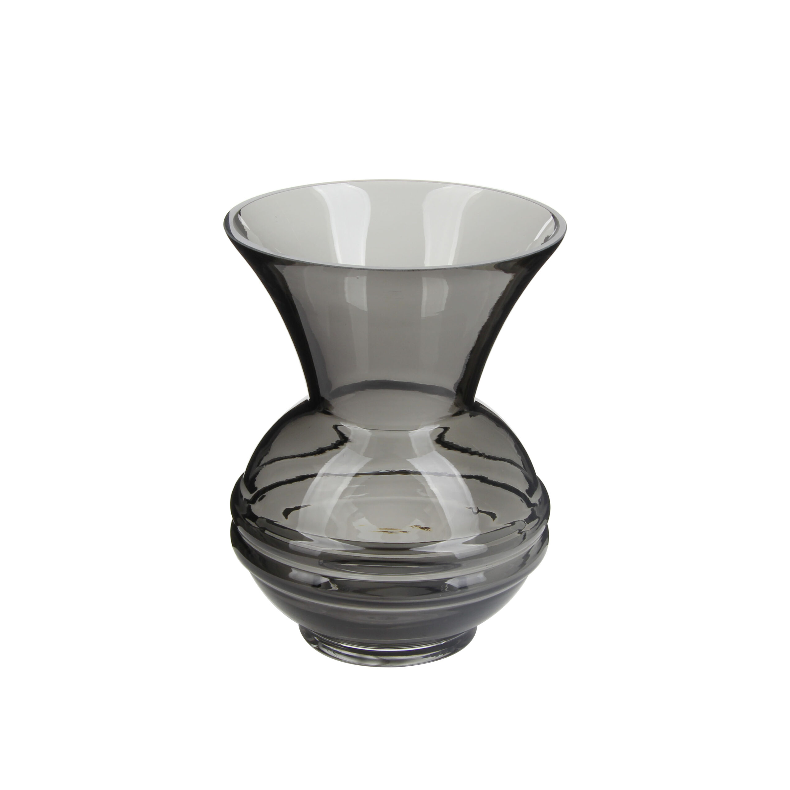Stylish Smoky - Gray Glass Vase in Multiple Sizes for Home Decor