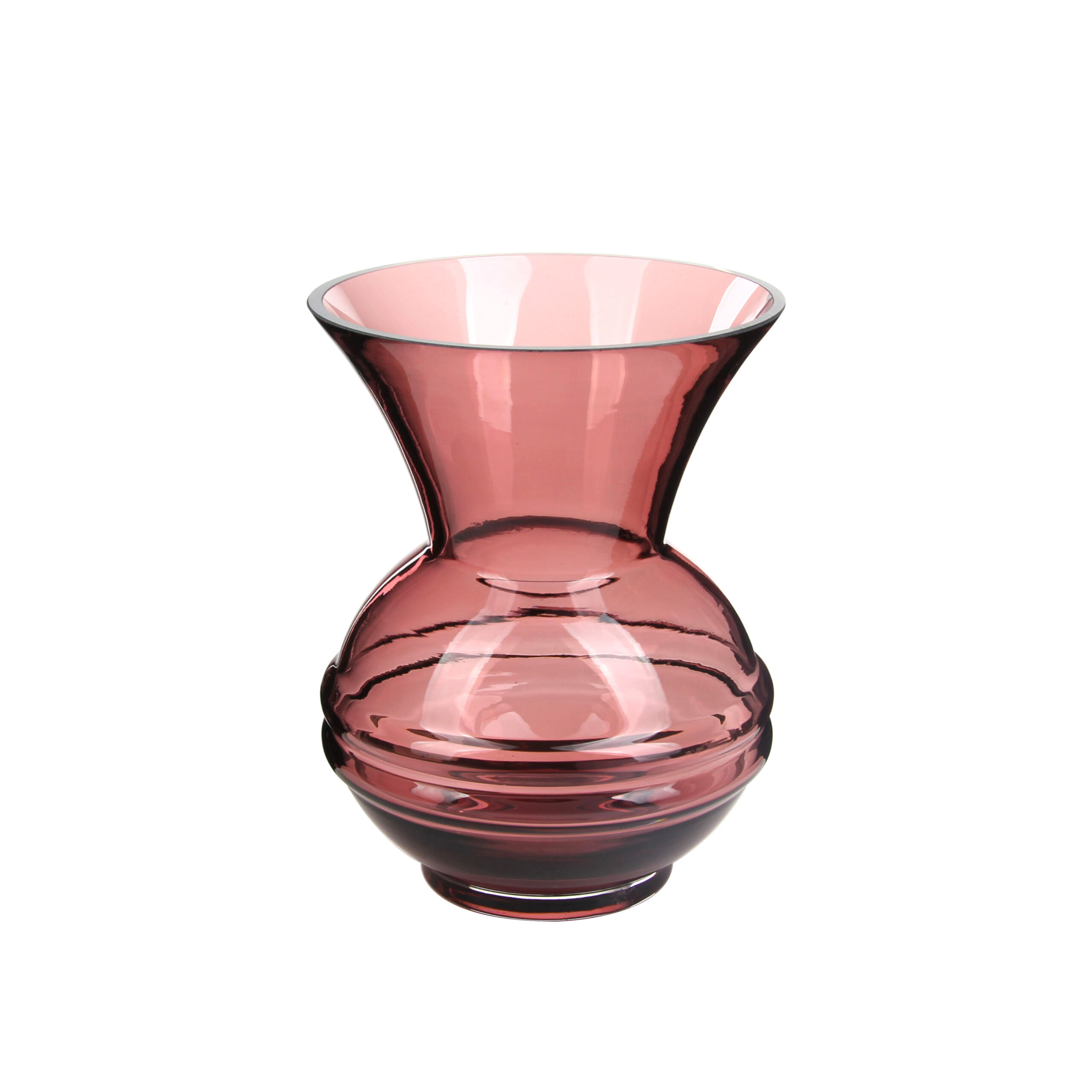 Stylish Plum - Colored Glass Vase in Multiple Sizes for Home Decor