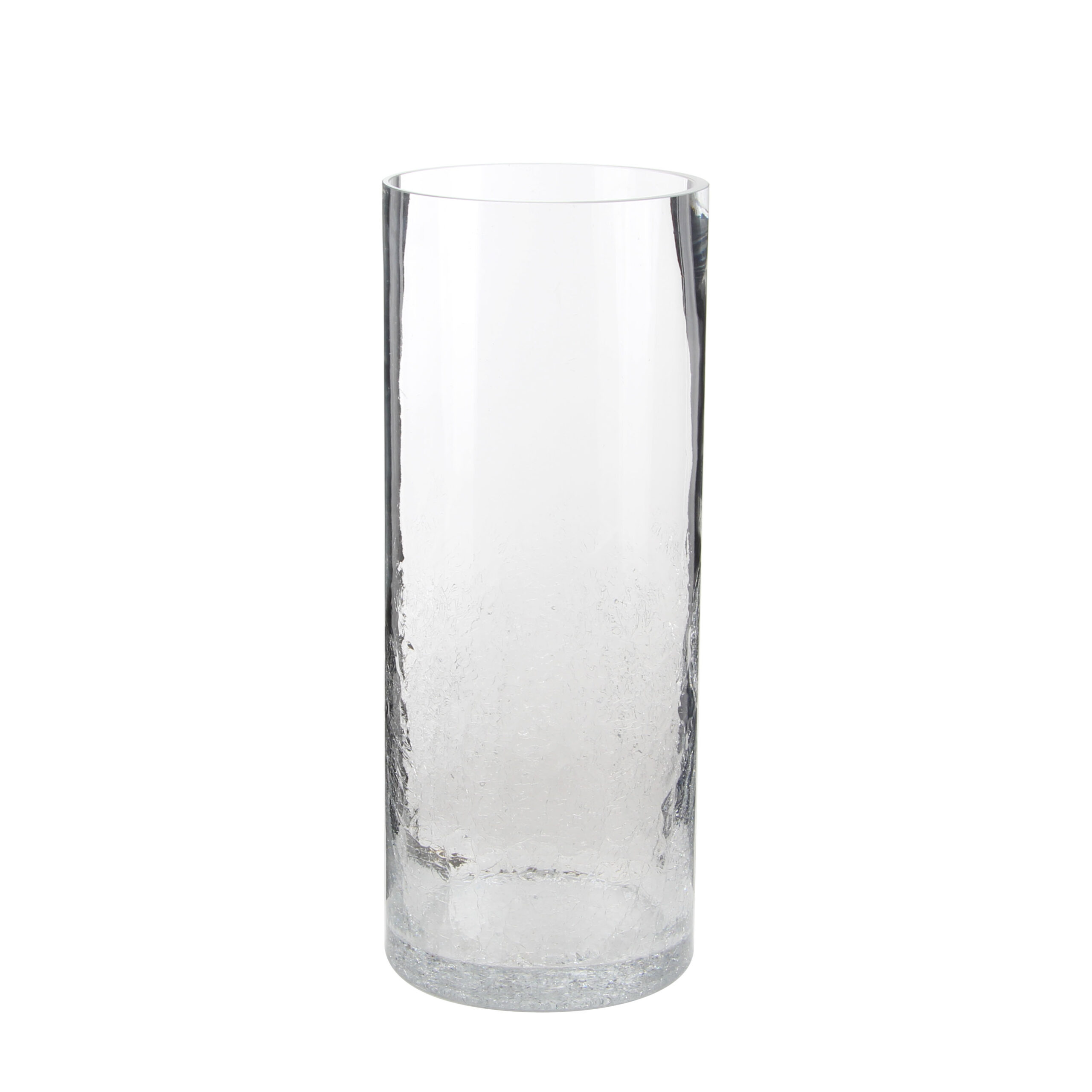 Elegant Tall Clear Glass Vase for Home Decor