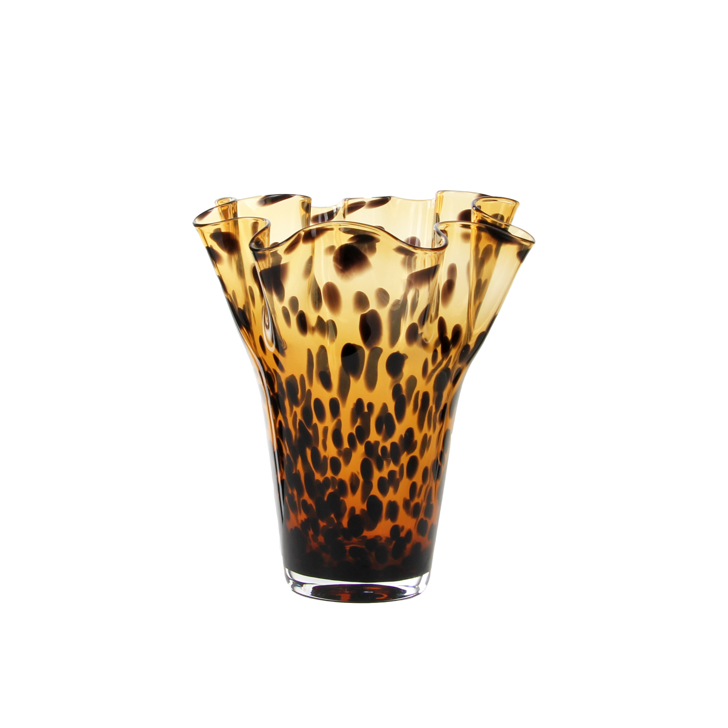 Leopard print Elegance Glazed Vase