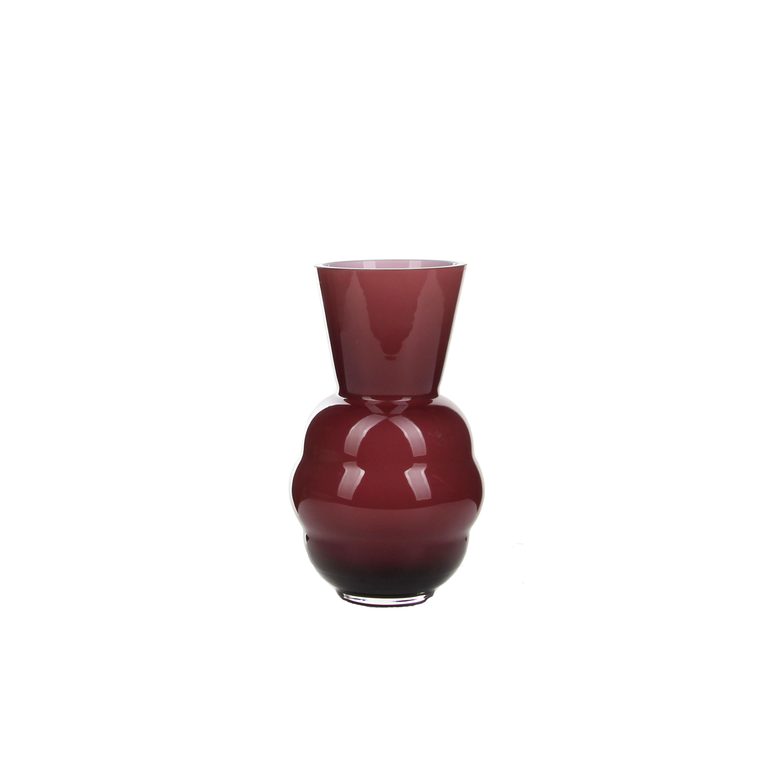 Sculpted Scarlet Vase