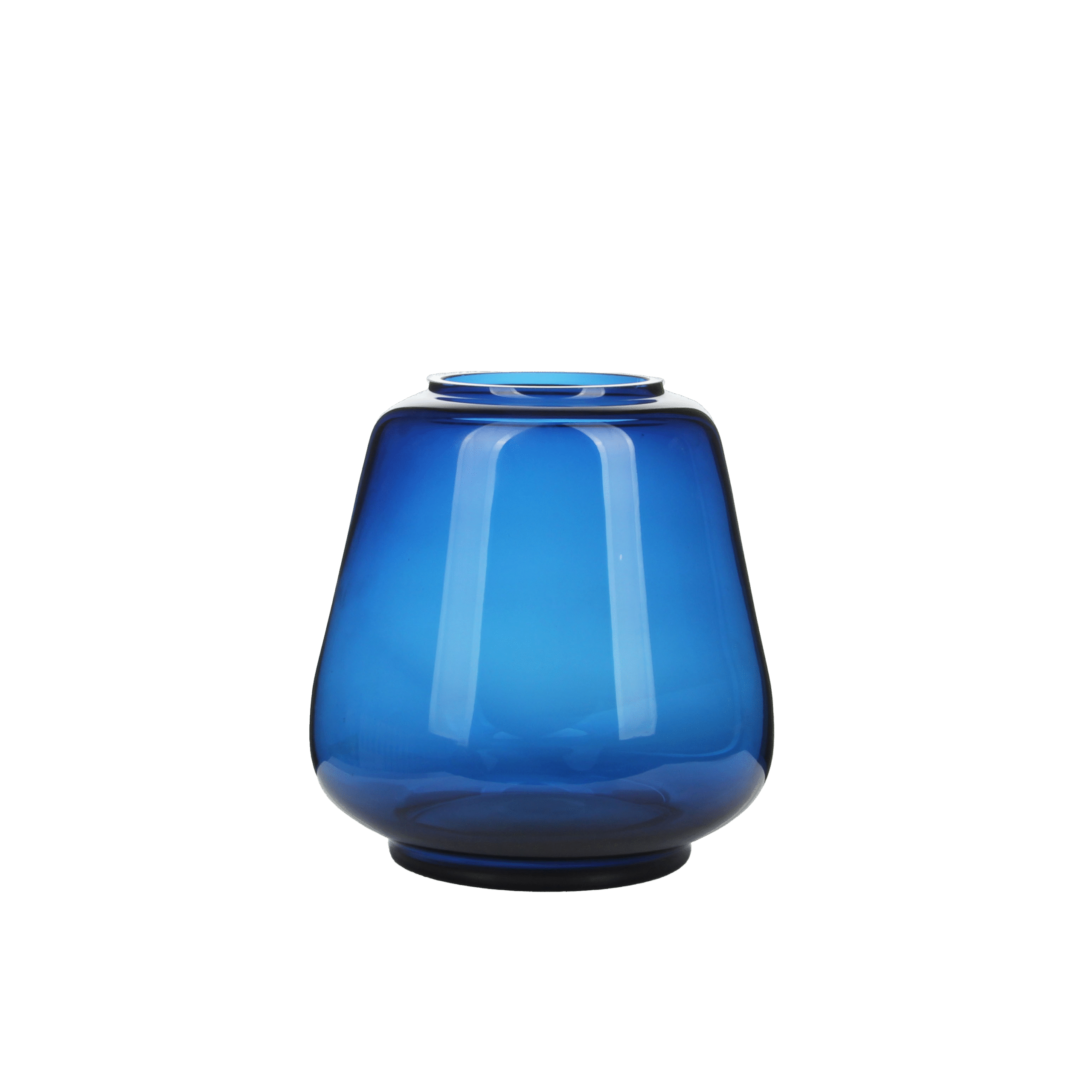 Phantom blue glazed vase