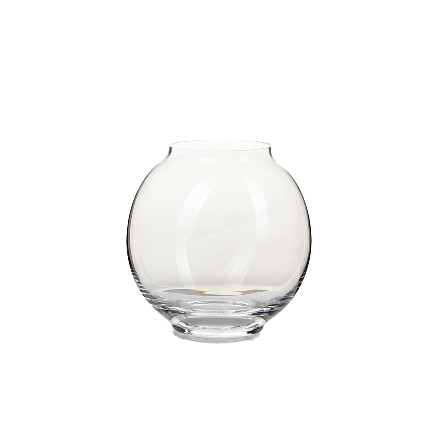 Clear Round Glass Vase