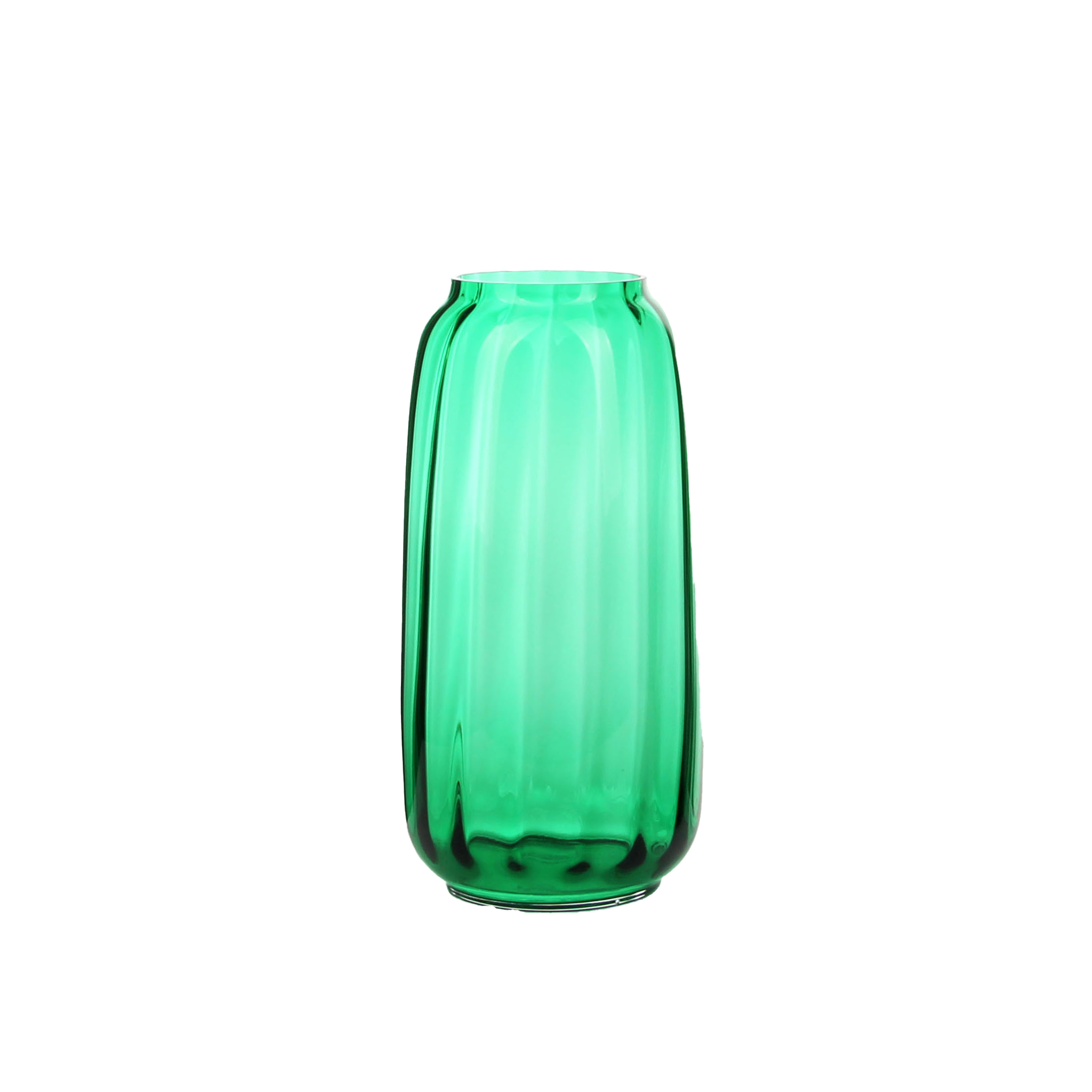 Gradient Green Cylinder Glass Vase