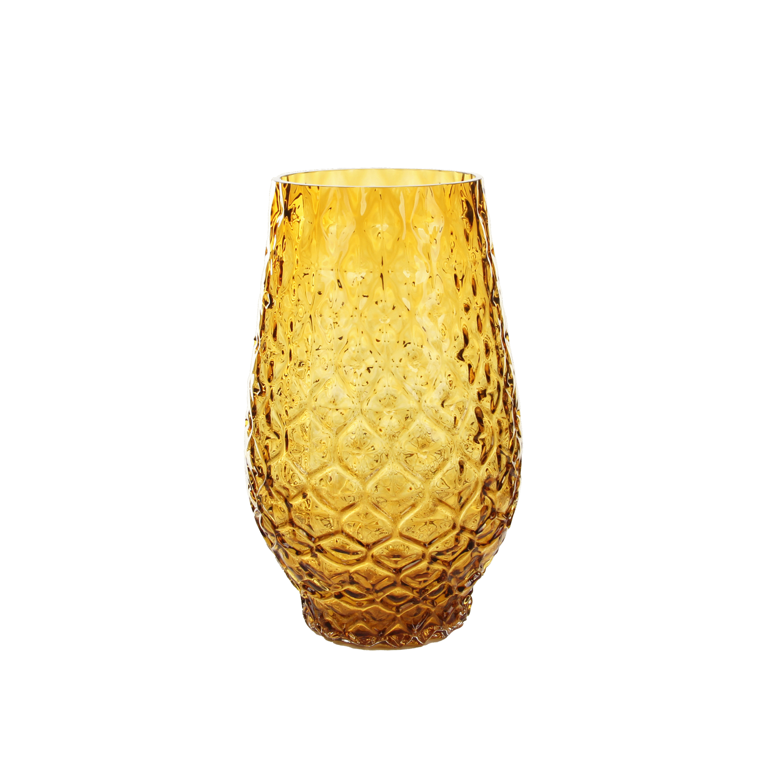 Golden amber scale pattern bottle