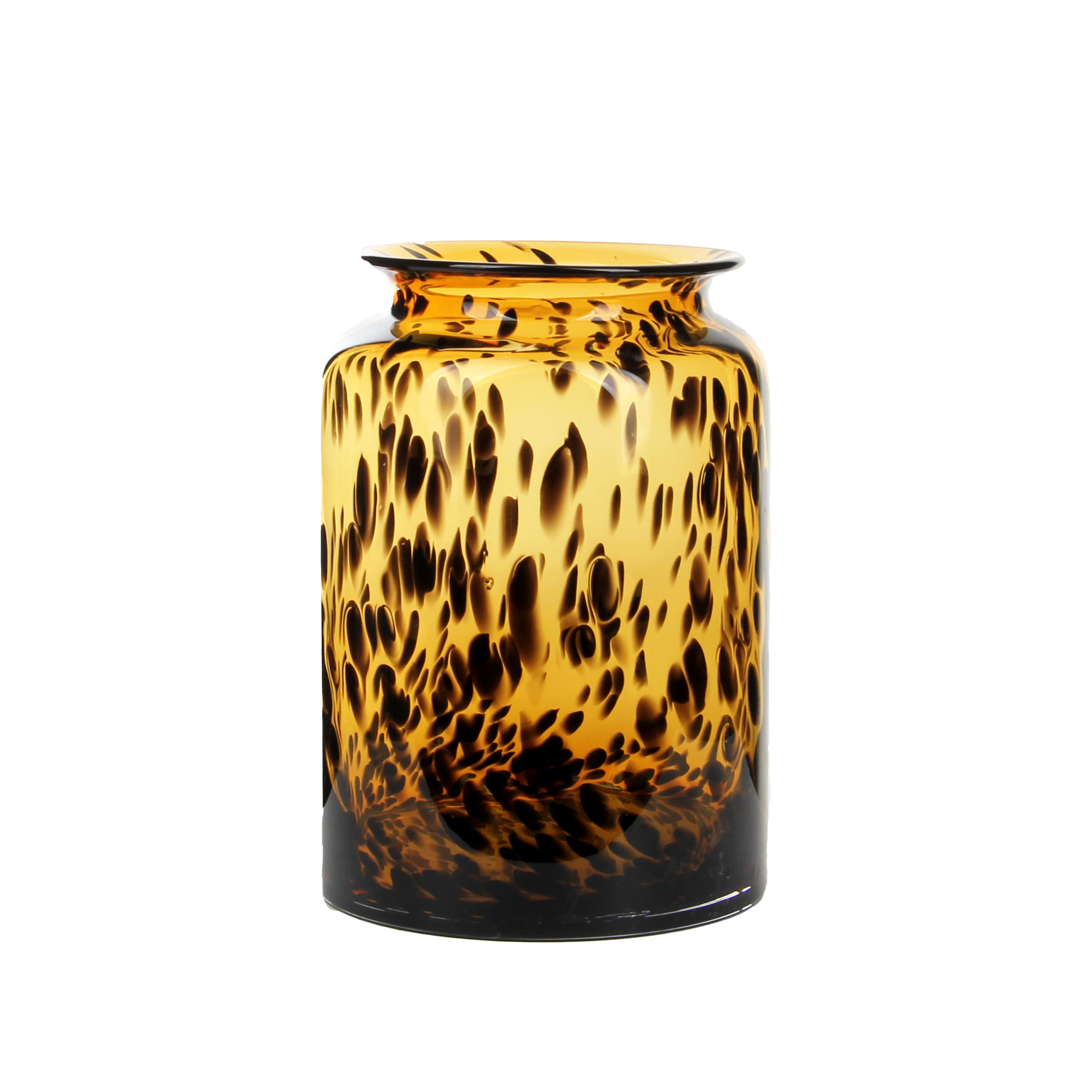 Amber leopard print bottle