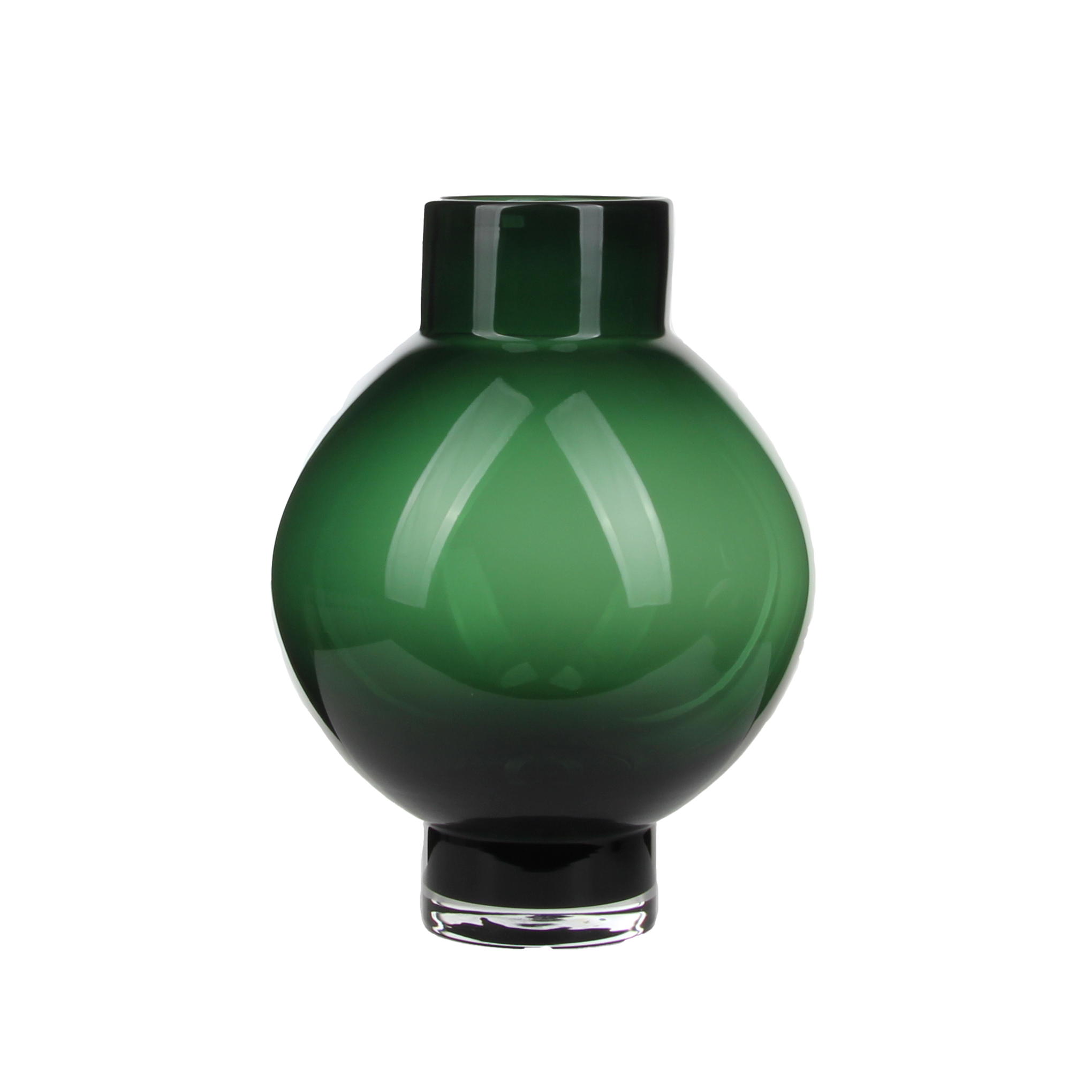 Dark green ball-neck bottle