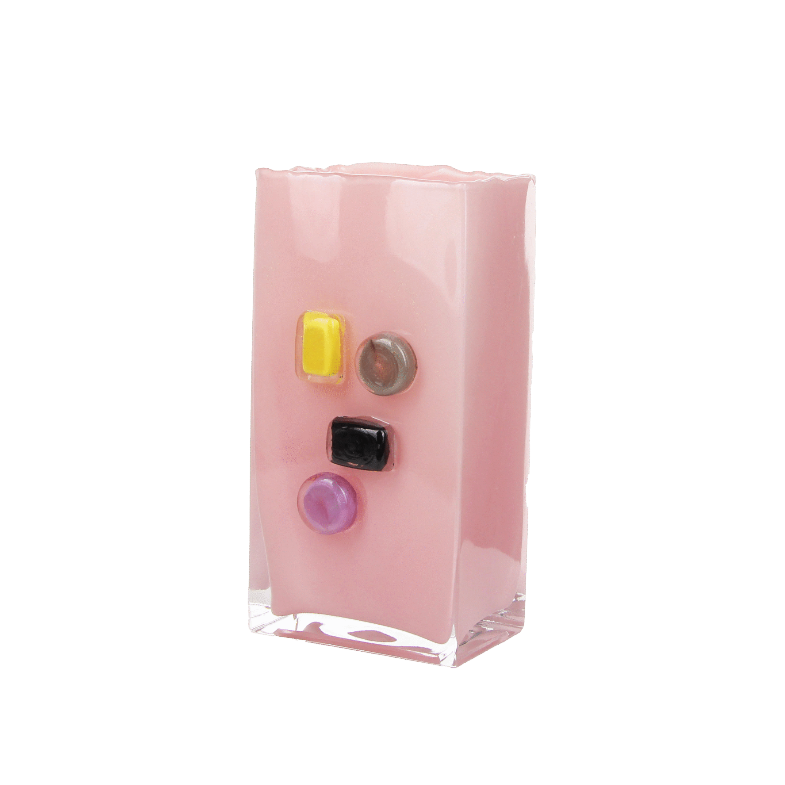 Candy - Dot Pink Glass Vase