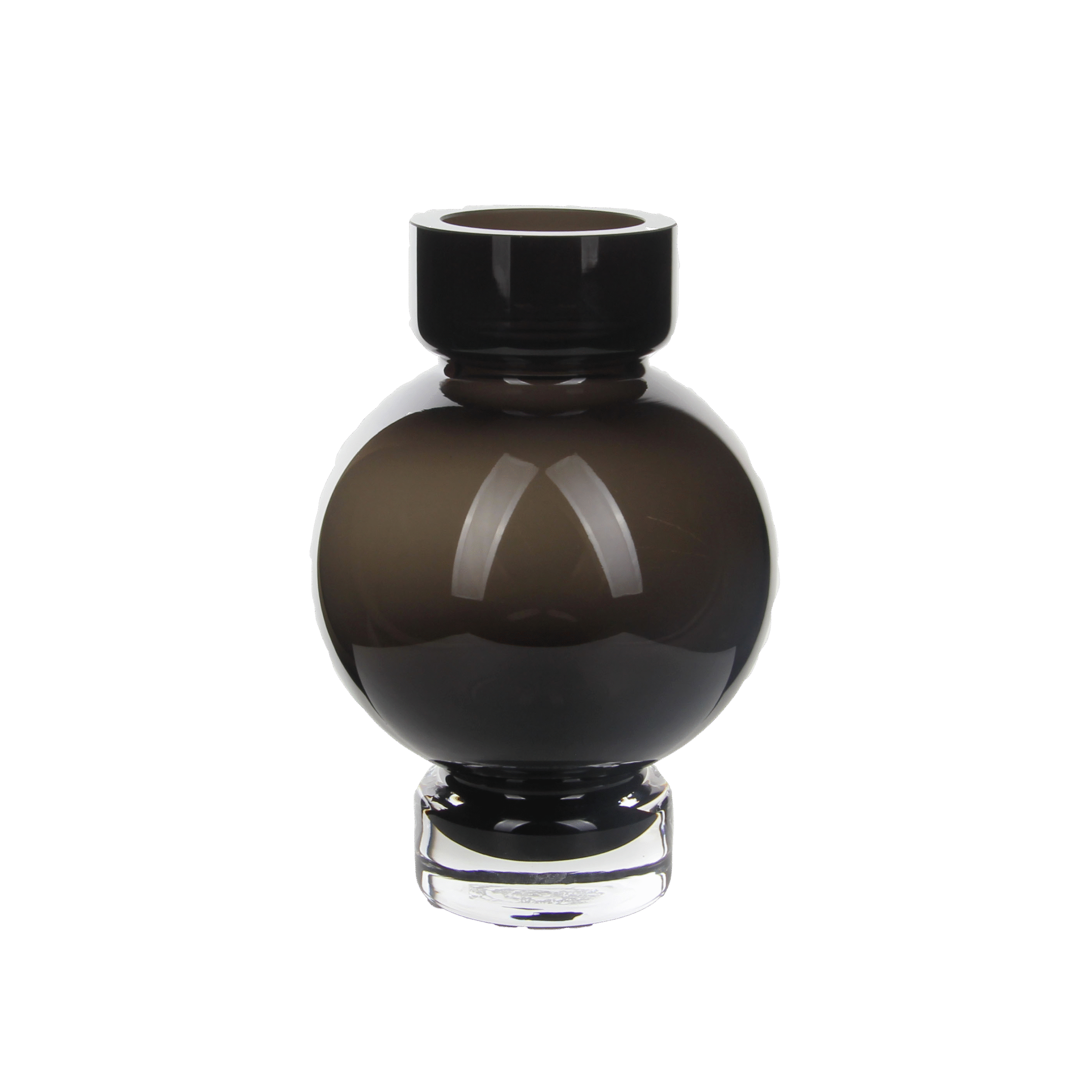 Midnight Orb Glass Vase