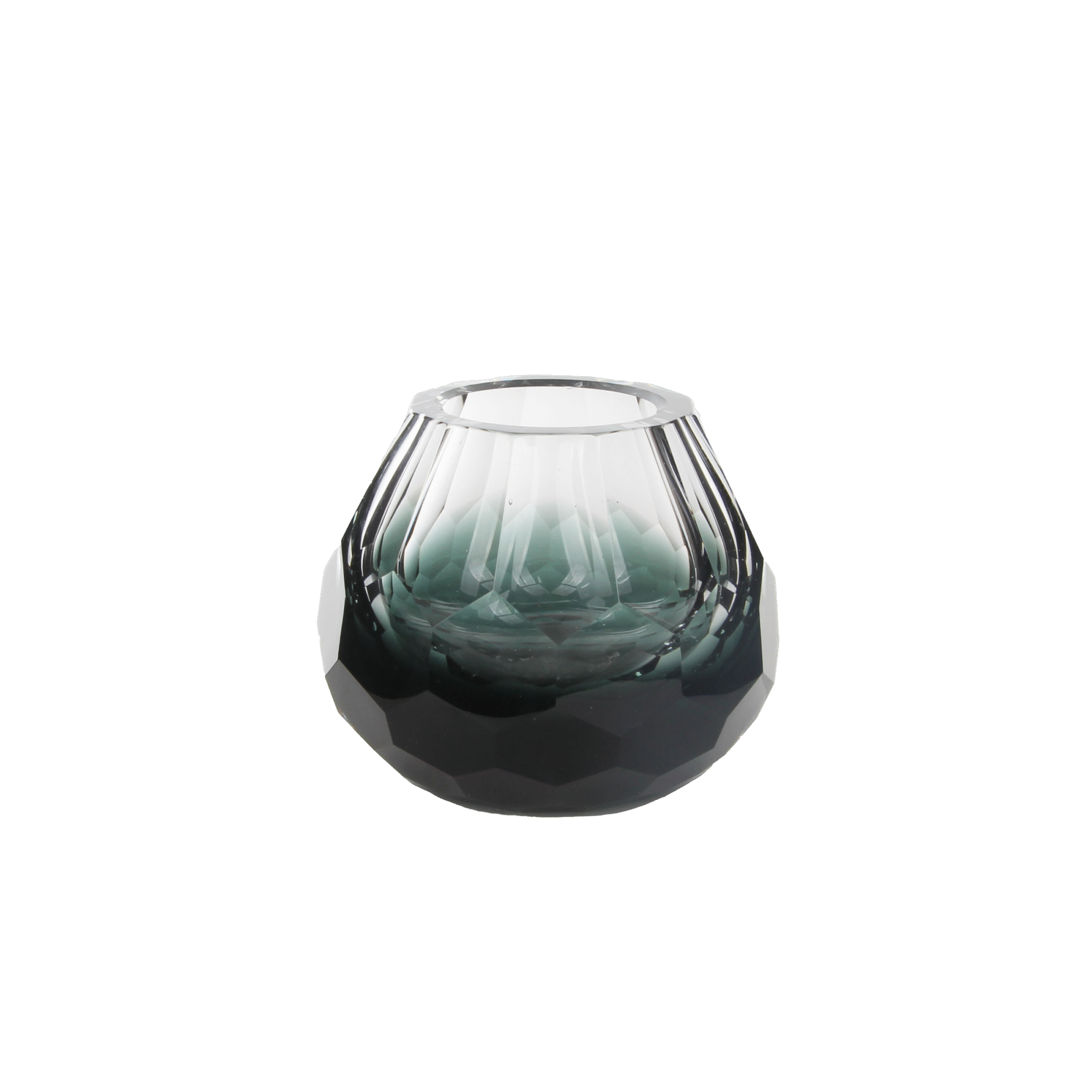 Ink Shadow Ridge Vase