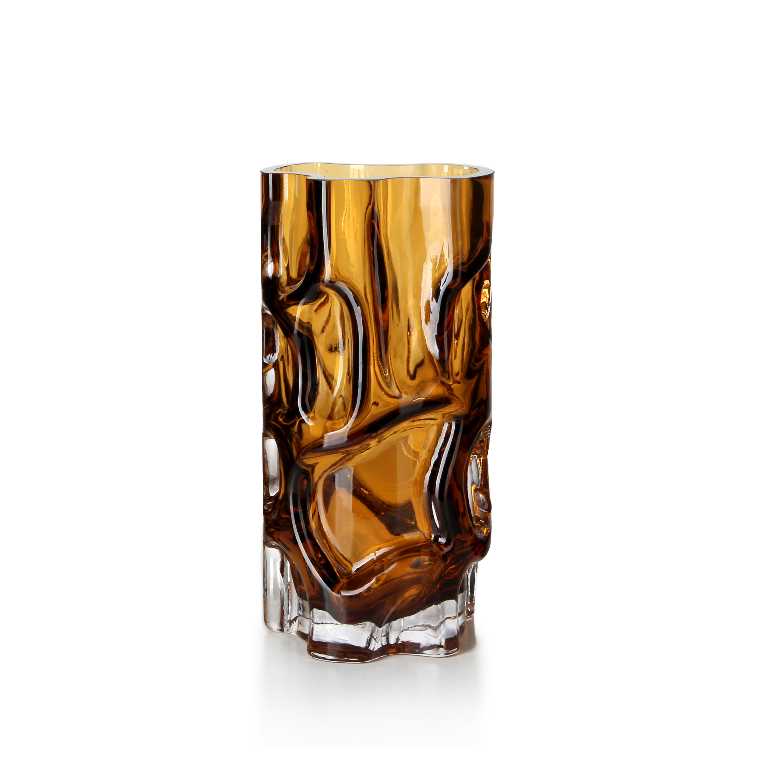 Amber Organic Shape Vase