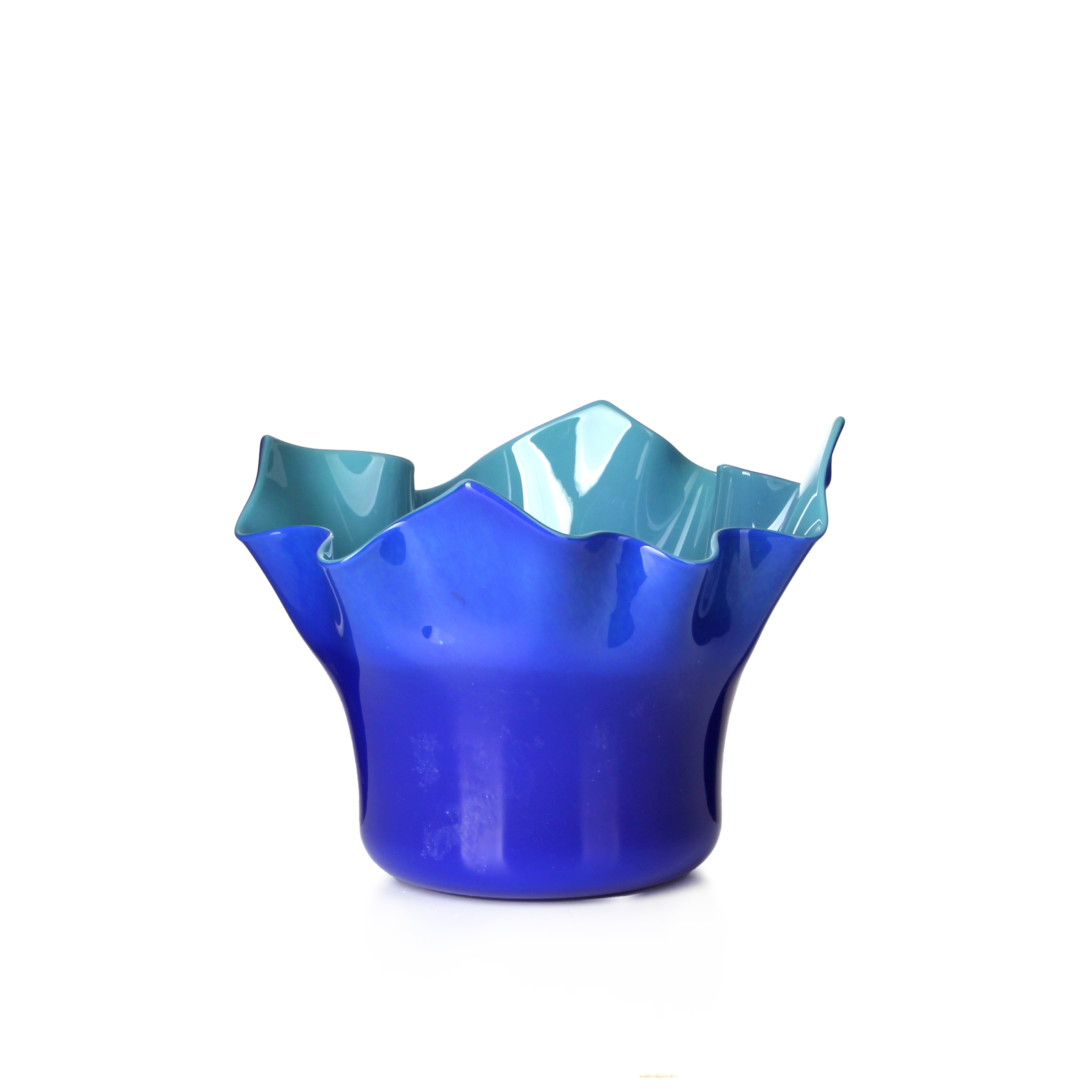 Cobalt Blue Wave Vase