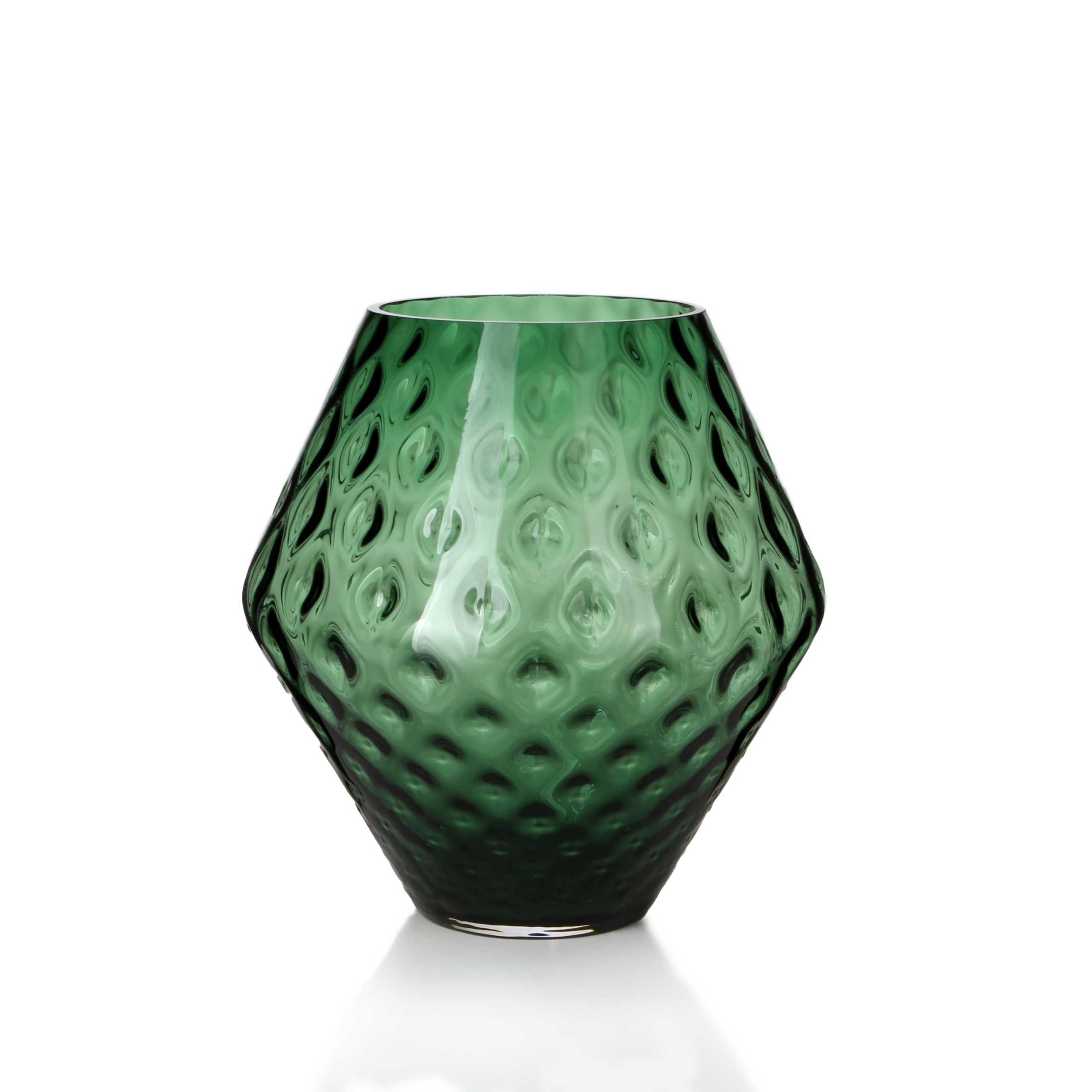Green Diamond Vase - Large