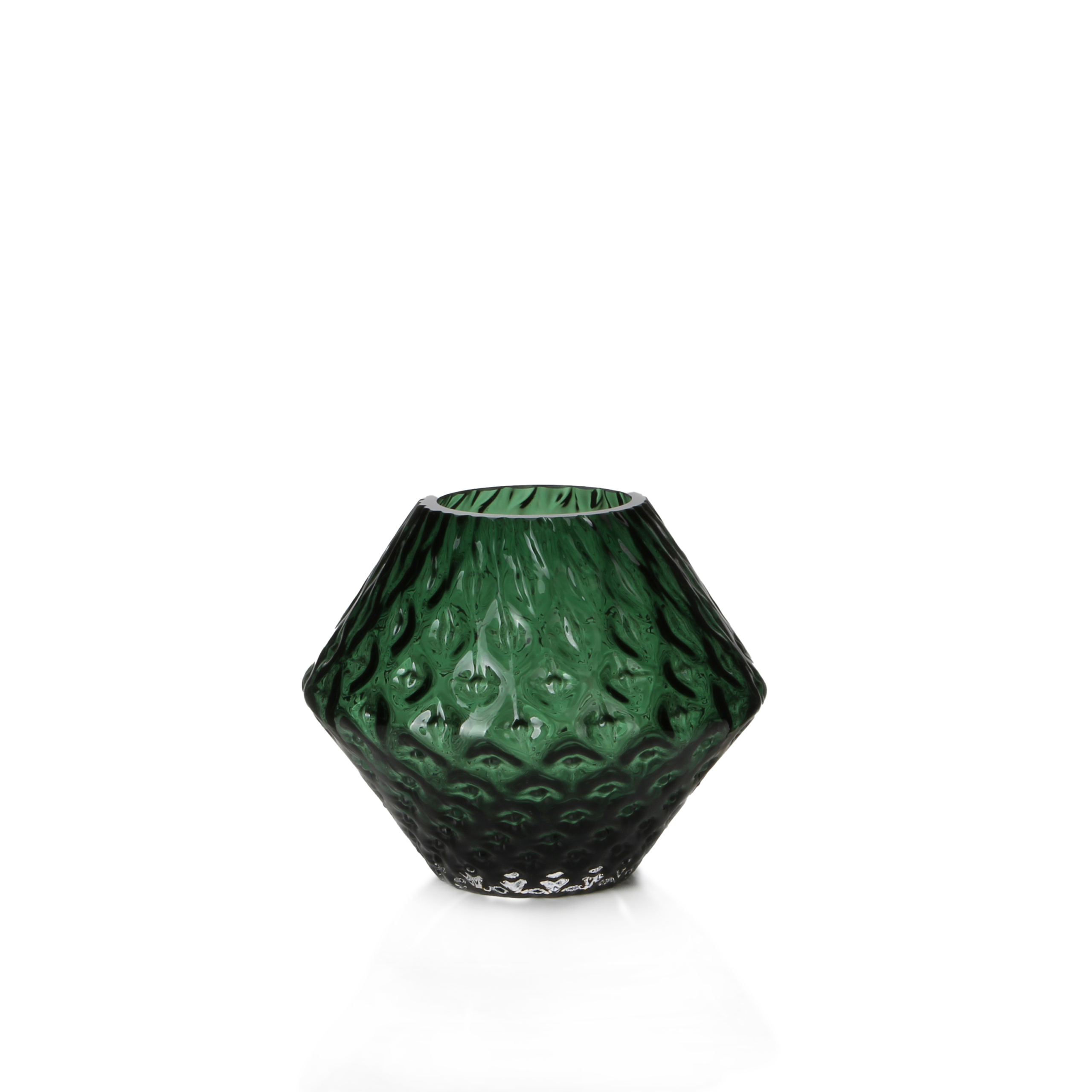 Green Diamond Vase