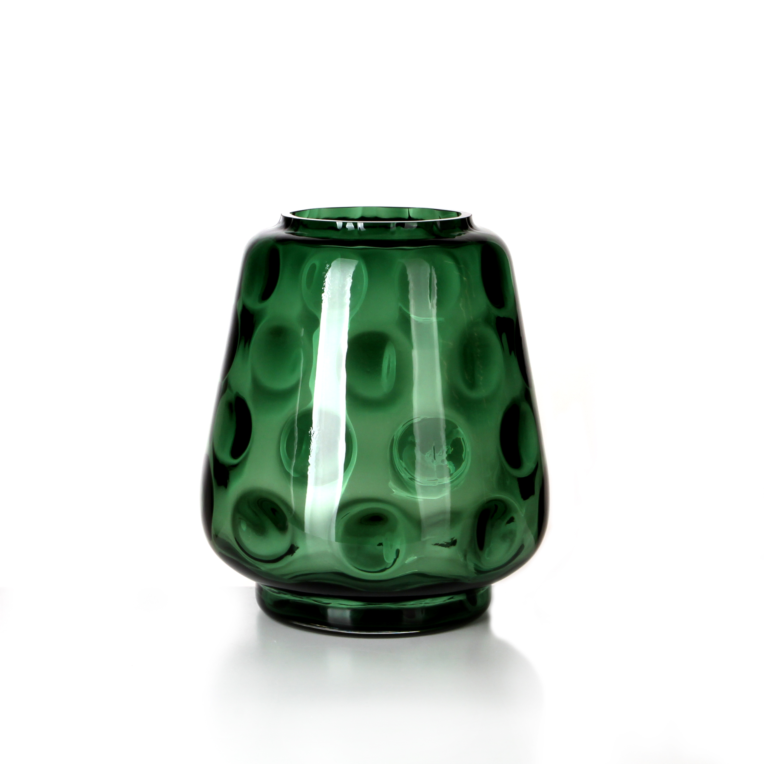 Bubble Dot Menu Green Vase