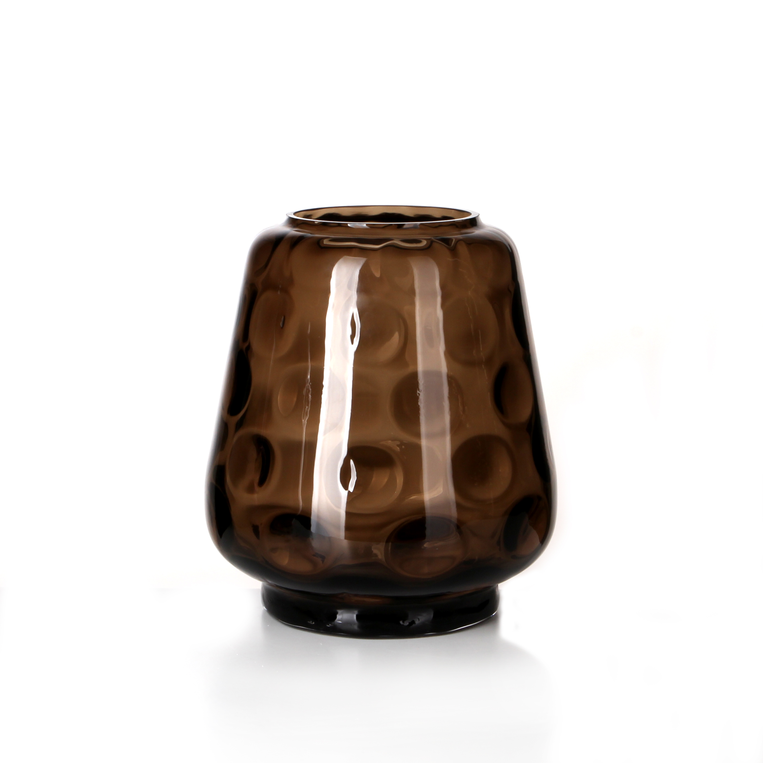 Bubble Dot Brown Vase