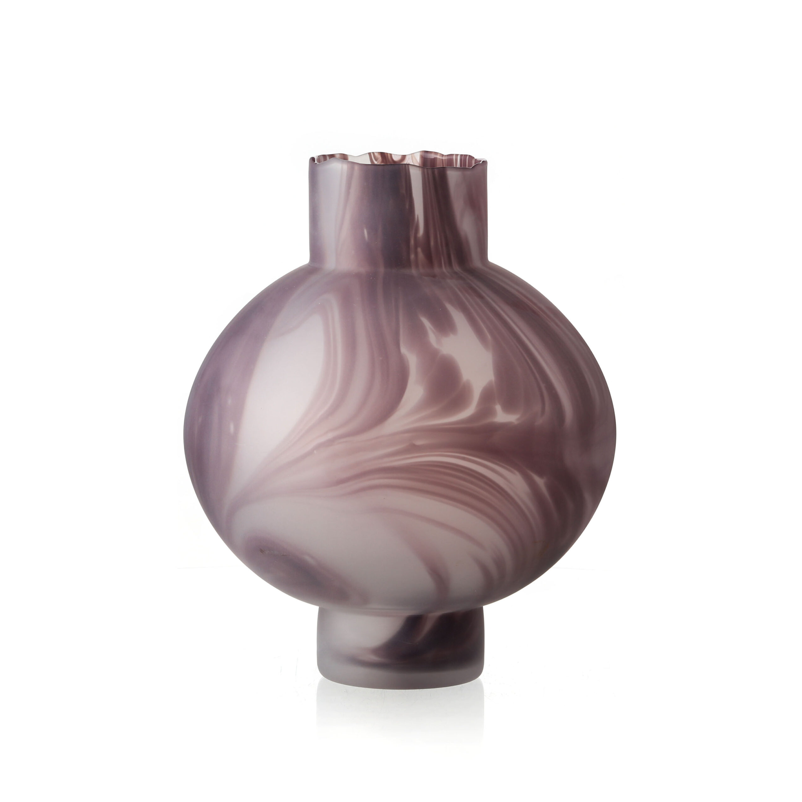 Swirl Pattern Bulb Vase