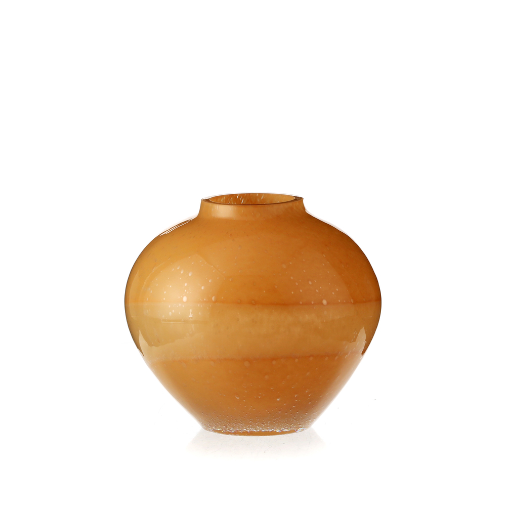 Organic Rounded Urn Vase（Small）---Light Coffee