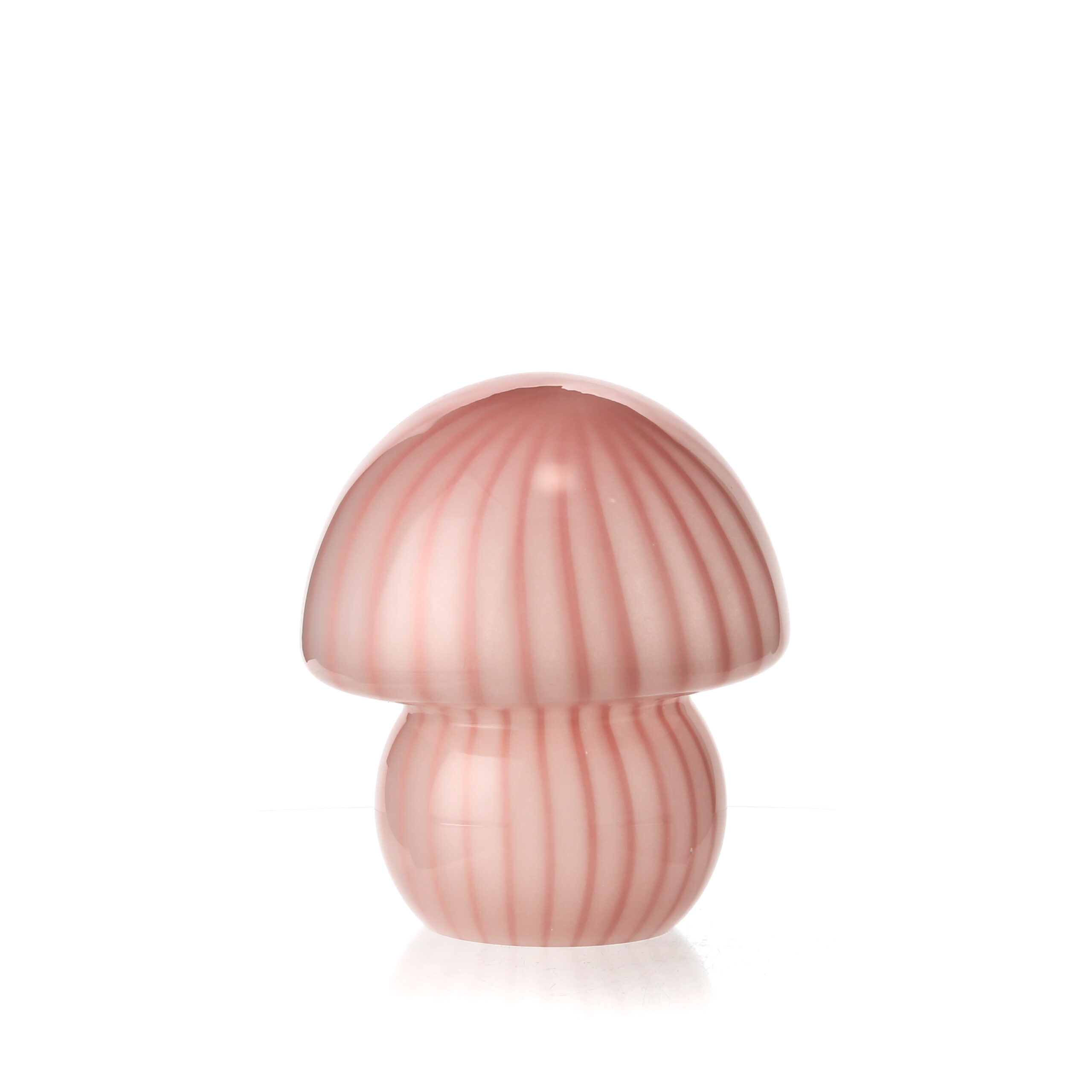 Whimsical Handblown Mushroom Lamp---Pink